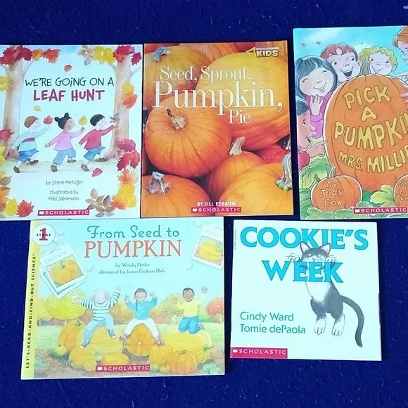 Fall theme: Seed Sprout Pumpkin, Leaf Hunt, Cookie's Week, Pick Pumpkin x 5 New