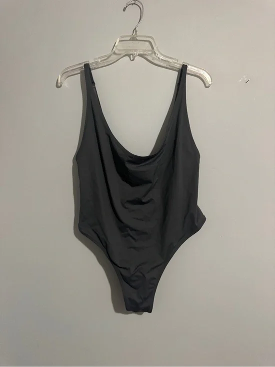 SKIMS Charcoal Gray One-Piece Swimsuit- 2X