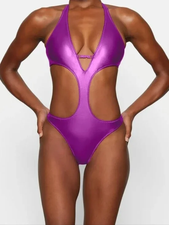 NWT Skims Halter Monokin Size L