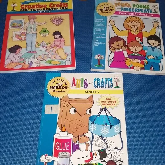 Mailbox Songs, Poems, Finger-plays Pre/K  + Art Crafts + creative Craft for year