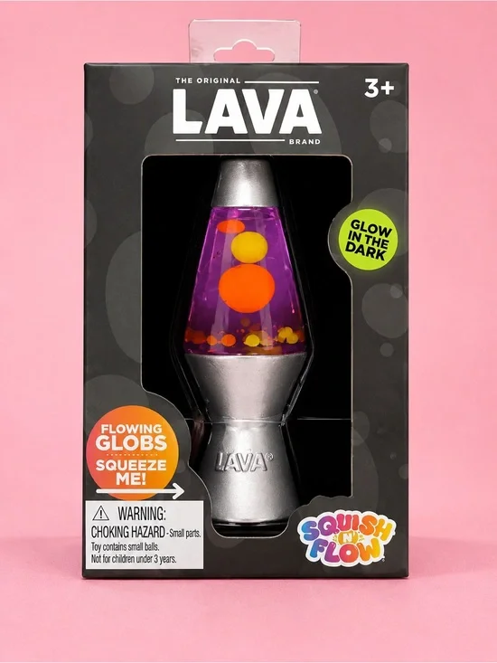 RARE!!!! LAVA Squish 'n' Flow Purple Glow Lava Lamp Toy