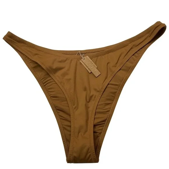 SKIMS Swim Cheeky‎ Tanga Bottoms Almond 4X