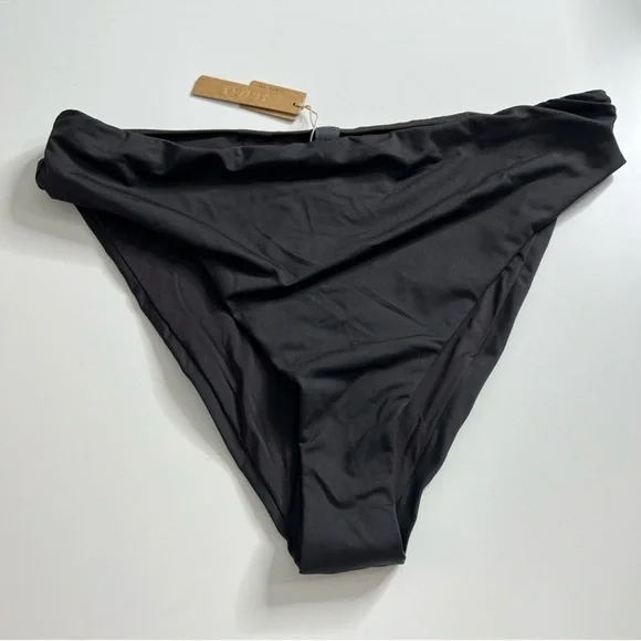 NWT SKIMS (B13) Swim Mid Waist Bottom Onyx S