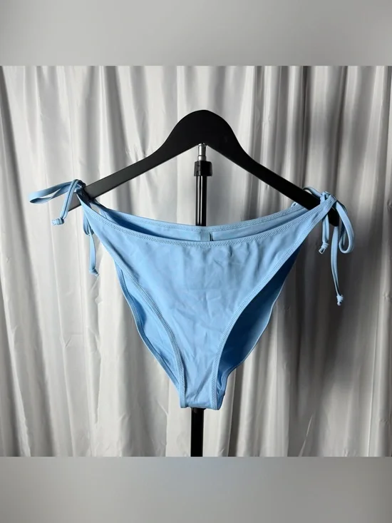 Skims Recycled Swim Dippy Tie Bikini Bottom – 3X – Iris Blue – NWT