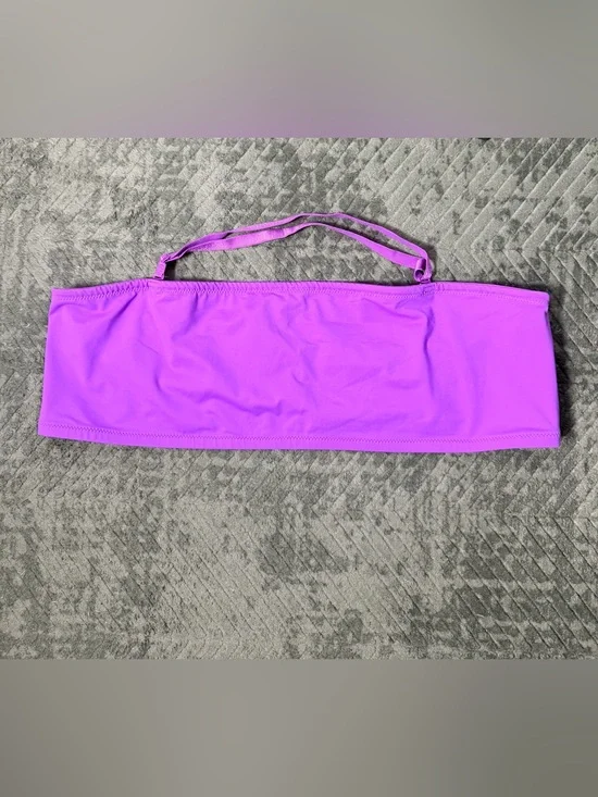 Skims Signature Swim Bandeau Bikini Top – 4X – Purple – NWT