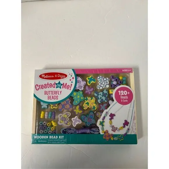 Melissa & Doug created by me Butterfly beads