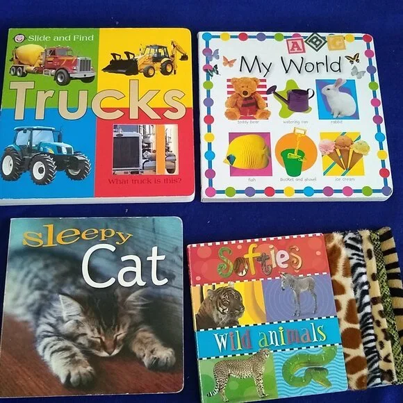 Softies Wild Animals, Sleepy Cat, Trucks, My World x 4