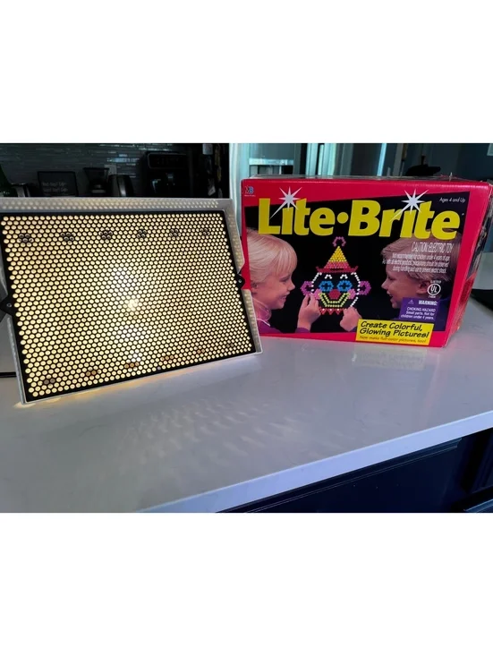 Lite-Brite Classic Light-Up Peg Board Toy with Original Box