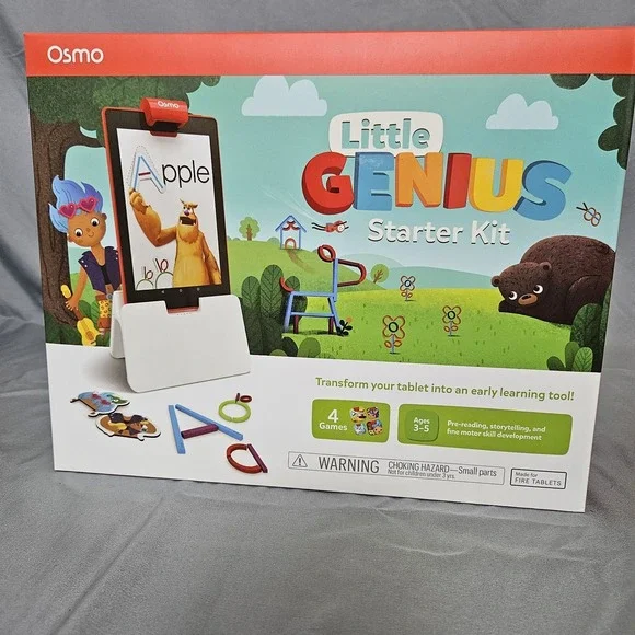 Osmo Little Genius Starter Kit NEW‎ Sealed Ages 3–5 (Base Required)