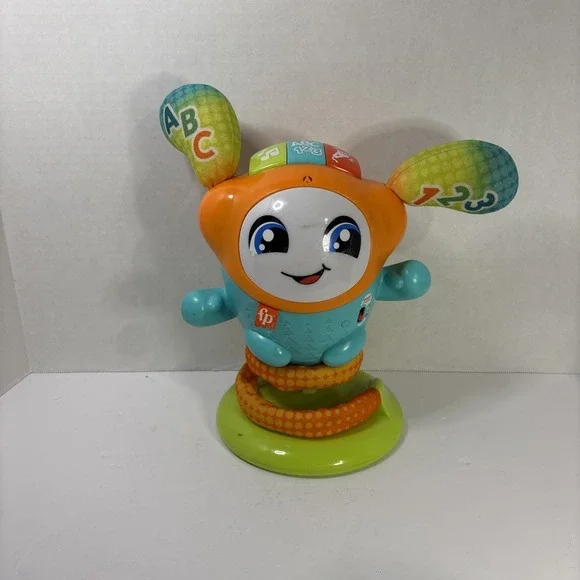 Fisher-Price Bright Beats Juniors BeatBo Blue Orange Interactive Musical Toy