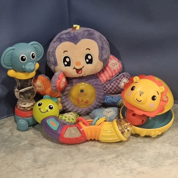 Infantino Fisher Price VTech Baby Toy Lot Light Up‎ Sensory Toy Elephant Lion