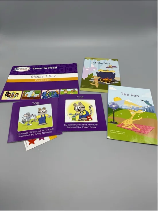Hooked on Phonics Learn to Read Steps 1 & 2 Homeschooling Summer Reading