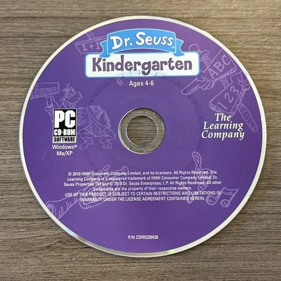 Dr‎ Seuss Kindergarten PC Windows XP Ages 4-6 The Learning Company