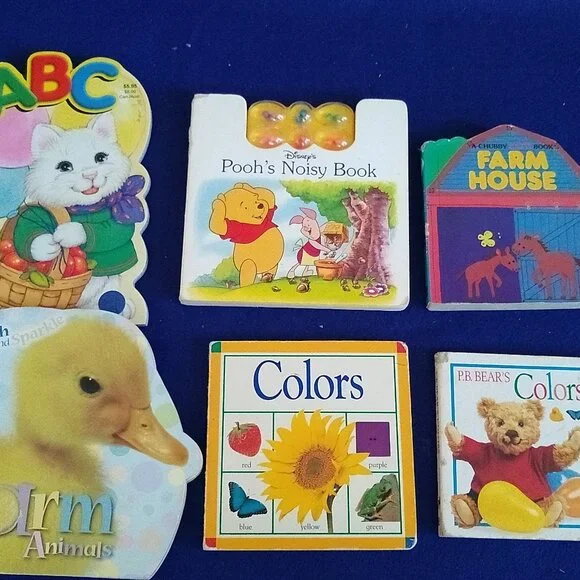 Farm House, Bears's Colors, Colors, Pooh's Noisy Book, Farm Animals, ABC  x 6
