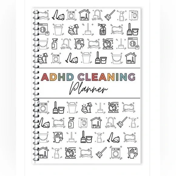 ADHD HOUSEHOLD CLEANING/ORGANIZATION CHECKLIST WORKBOOK - 36 pages