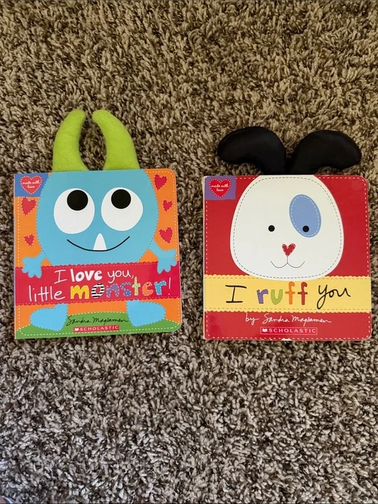 Scholastic Bright Monster & Puppy Board Book Duo