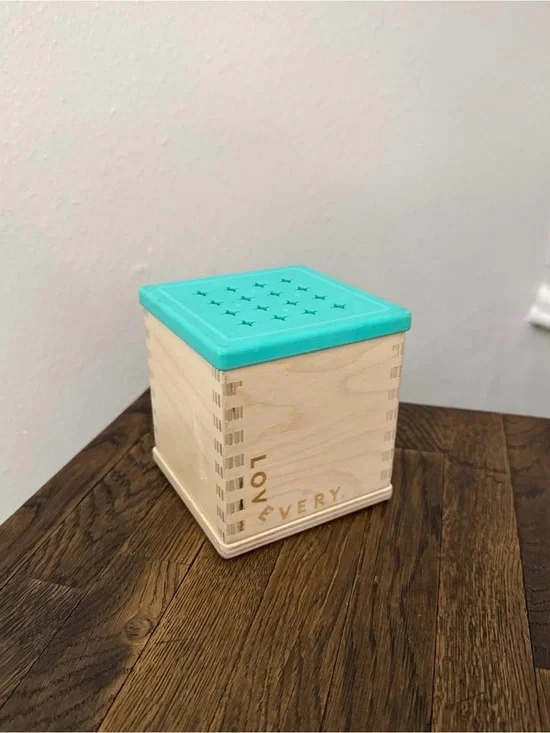 Lovevery wooden coin bank