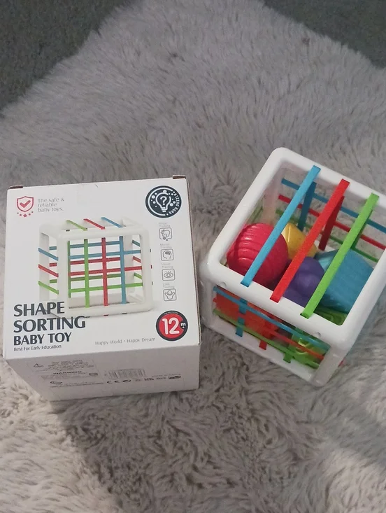 Shape Sorting Baby Toy - Multicolor Cube for Kids