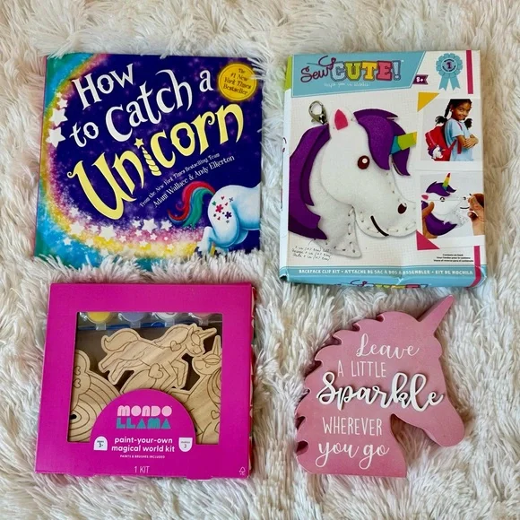 Unicorn Gift Bundle How to Catch a Unicorn Book Crafts Decor Girls Activity Set