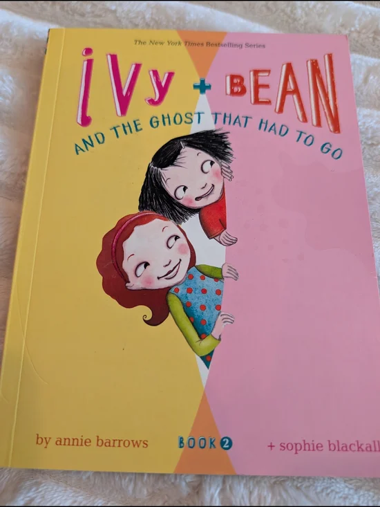 Scholastic Ivy + Bean Kids Book Yellow Pink