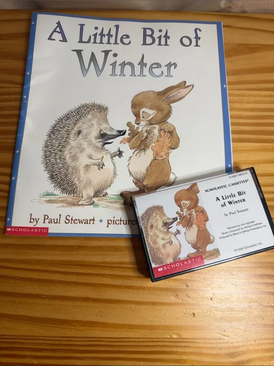 Vintage A Little Bit of Winter Book & Cassette Tape Set Scholastic Read Along