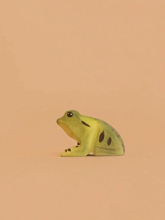 Bumbu Handcrafted Green Wooden Frog