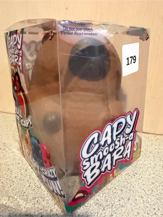 New Jumbo Capy Moosh-a-Bara Capybara Squishy Toy Squeeze Brown 3+ XL Fidget 6