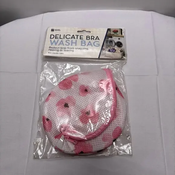 Delicate Bra Wash Bag - Pink Floral