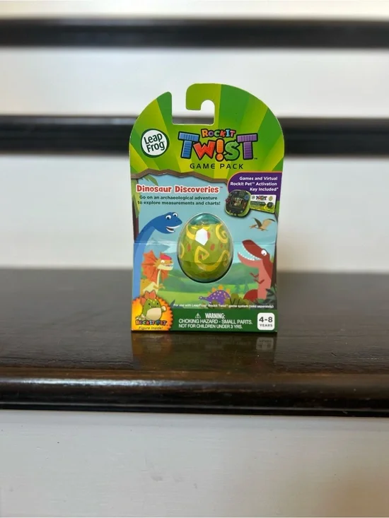 NEW Leapfrog RockIt Twist Dinosaur Discoveries Game Pack - Green
