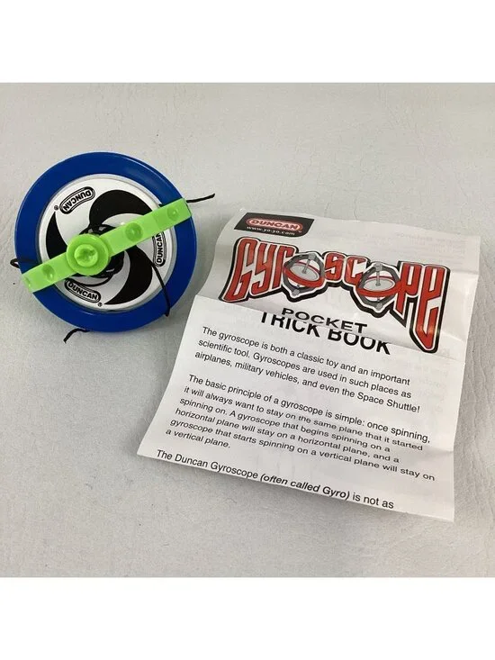 Duncan Gyroscope XT Spinning Top Physics Toy High Speed Green Pocket Trick Book