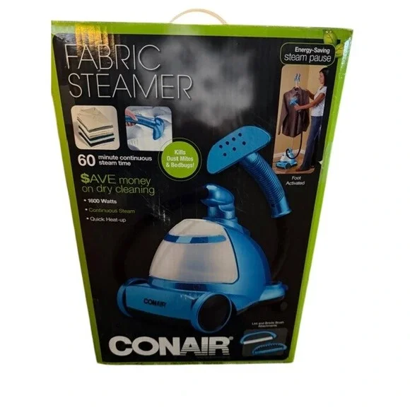 Conair Ultimate Fabric Steamer GS7TXR Blue Foot Activated 60 Min Steam NEW‎