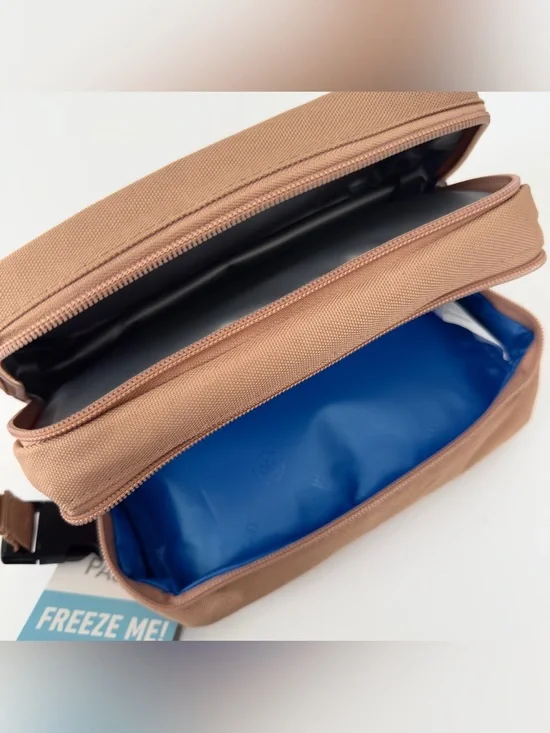 PACKIT Freezable Dual Compartment Snack Box. New, never was used.