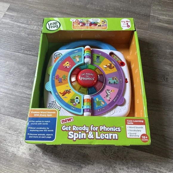 Leap Frog Get Ready For Phonics Spin & Learn Age 18+ Months   (NEW IN PACKAGE)