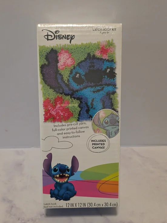Disney Stitch Latch Hook Kit – Blue, Green, Pink, Purple