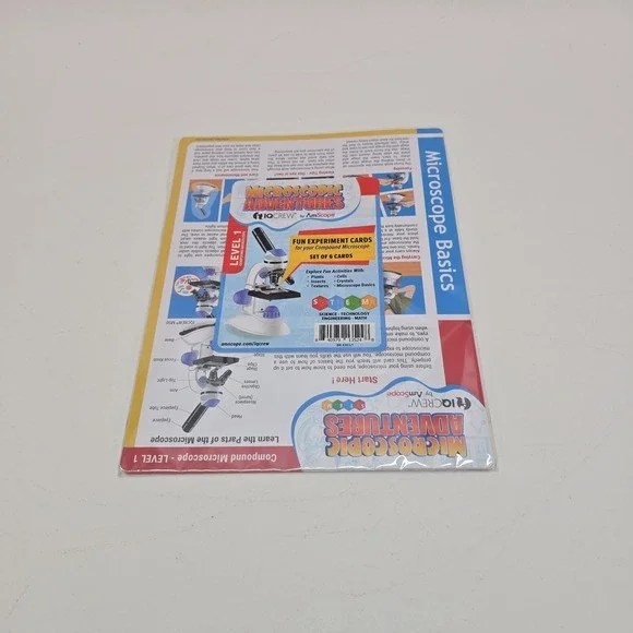 IQCrew - Microscope Experiment & Activity Cards for Kids & Students - Microsc...