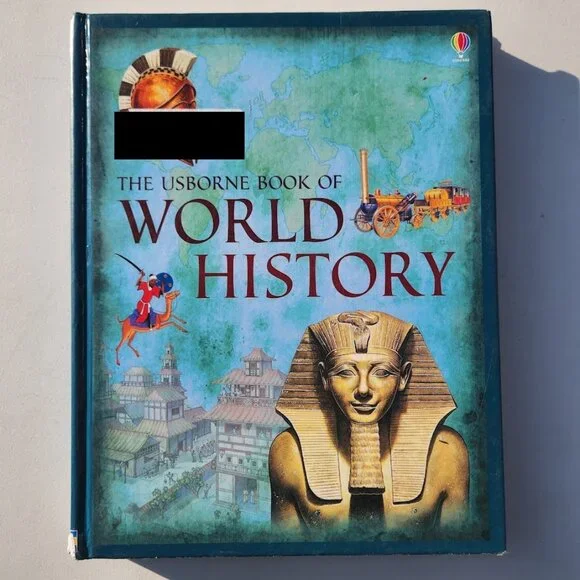 The Usborne Book of World History Hardcover Book Textbook Homeschooling Curricul