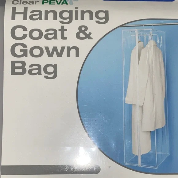 The Container Store Clear PEVA Hanging Garment Bag - White
