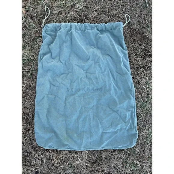 US Military Laundry Barracks Bag- Green‎ Canvas Drawstring Army