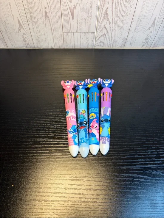 4Pcs Lilo And Stitch Character Multi-Color Retractable Pens for Kids