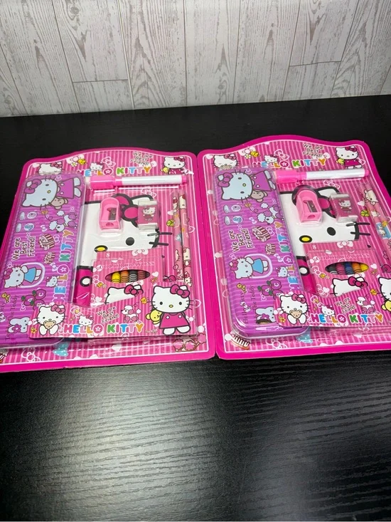 2 Hello Kitty Hot Pink Stationery Gift Sets