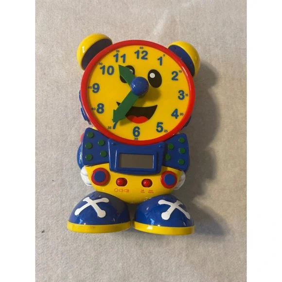 The Learning Journey Talking Clock Robot ABCs Numbers Fun Learning Toy