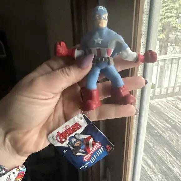 Ja-Ru Stretchable Life-Like Captain America BNWT