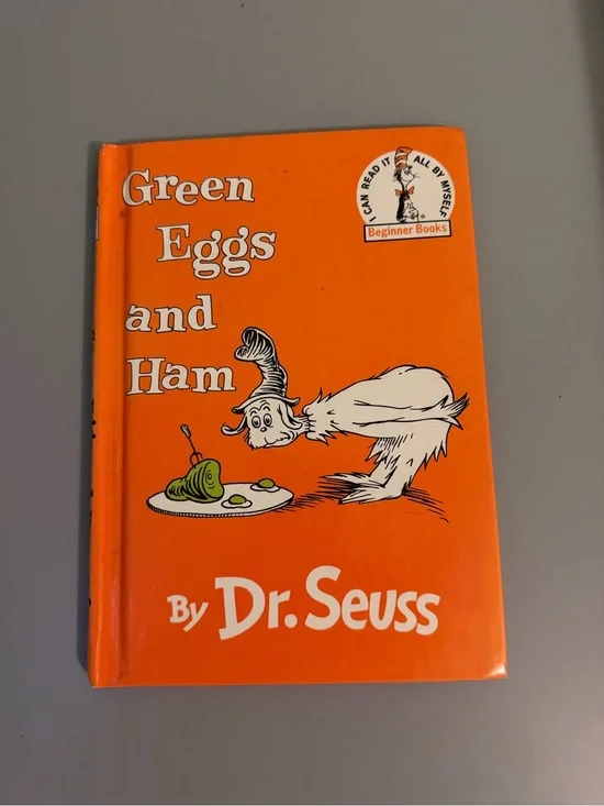 Dr. Seuss Orange Cover «Green Eggs and Ham»