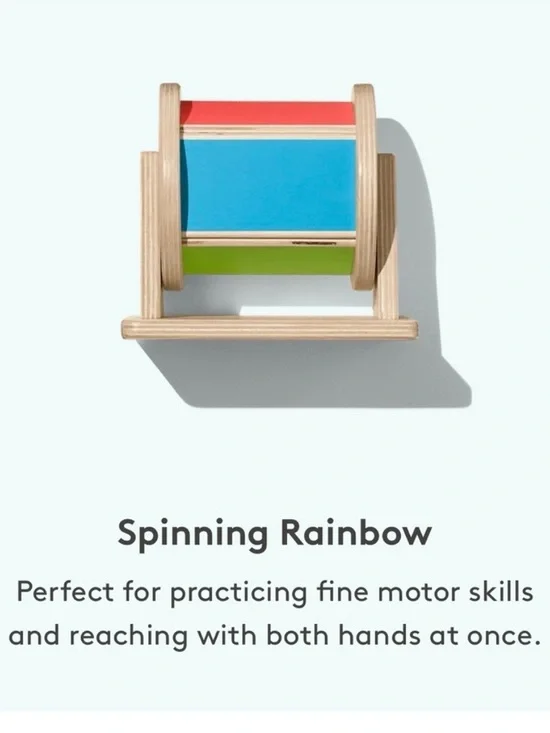 Lovevery The Senser Play Kit 5-6+ Months Spinning Rainbow Baby Toy