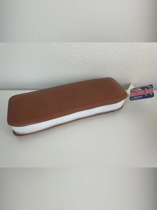 Giant Squishy ICE CREAM SANDWICH Sunny Days Fidget- Kids Sensory Squeeze Toy