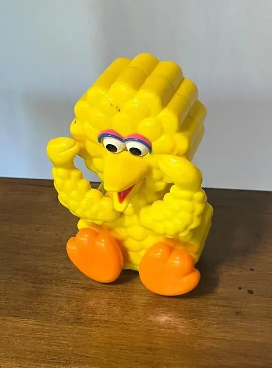 Vintage Sesame Street Big Bird Tyco Wind Up 1988 Small Toy Muppets Character 3in