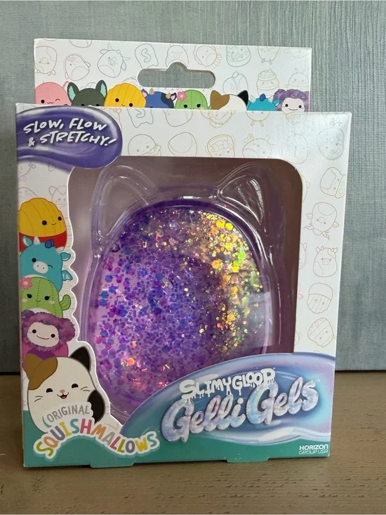 Squishmallows Purple Glitter Slimy Gloop Gelli Gels