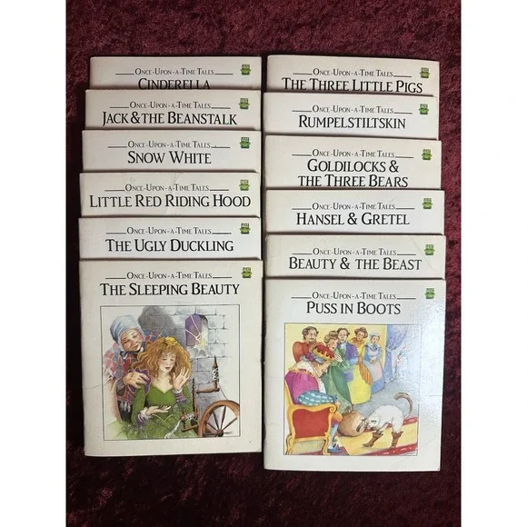 Leap Frog Once-Upon-A-Time Tales 12 Book Set Cinderella Snow White Fairy Tales