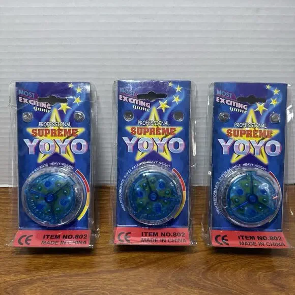 Vintage Professional Supreme Yo-yo From Most Exciting Games LOT Of 3 NEW