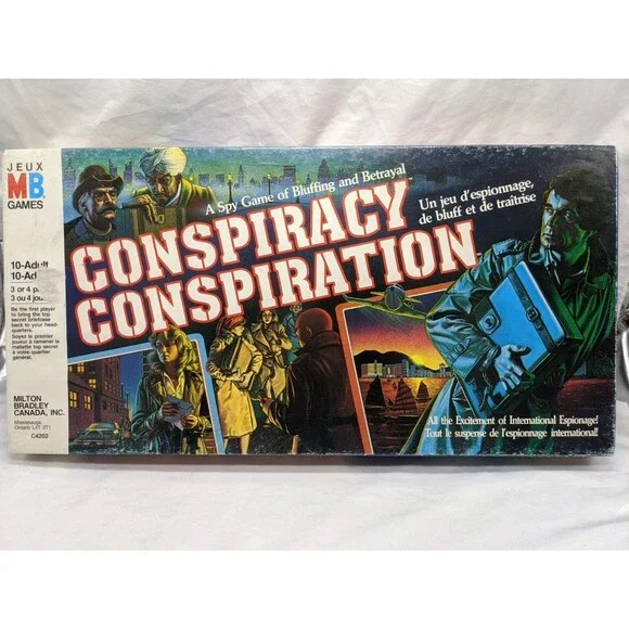 Milton Bradley Conspiracy Conspiration A Spy Game Of Bluffing And Betrayal